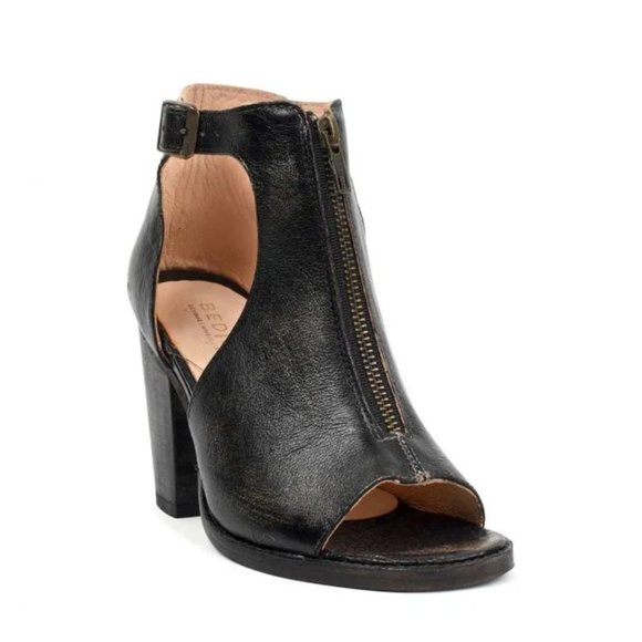 Bed Stu Olena Zip Front Heel in Black Hand Wash - Picture 6 of 6